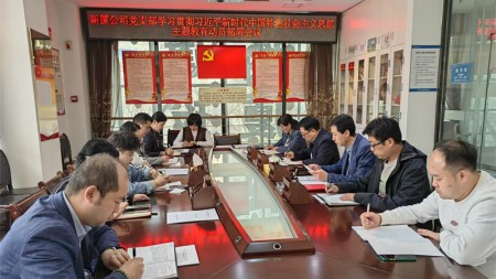 甘肅建投七建新廈公司黨支部召開學(xué)習(xí)貫徹習(xí)近平新時(shí)代中國特色社會主義思想主題教育動員部署會議
