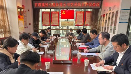 甘肅建投七建新廈公司召開(kāi)民主評議黨員會(huì )議